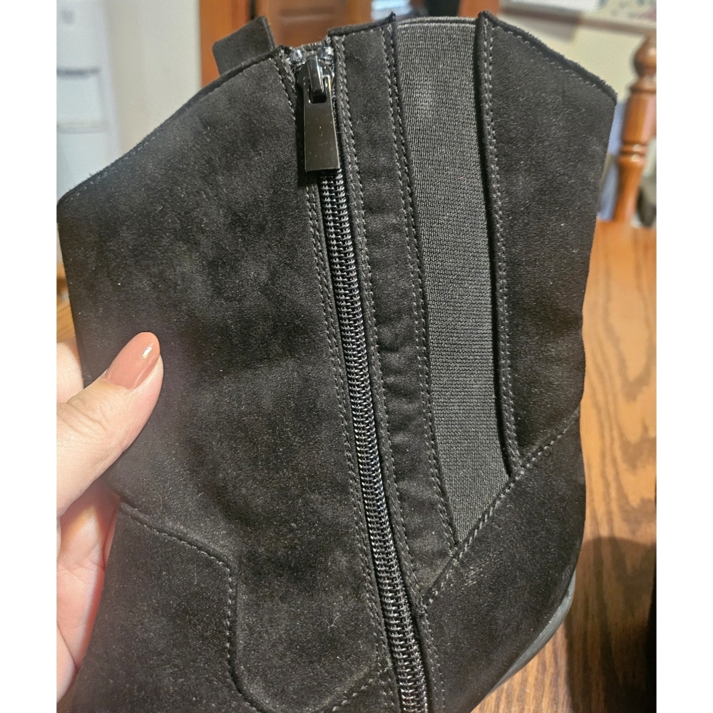 Torrid Western Pull On Extra Wide Width Black Bootie Size 10.5WW - Picture 14 of 16